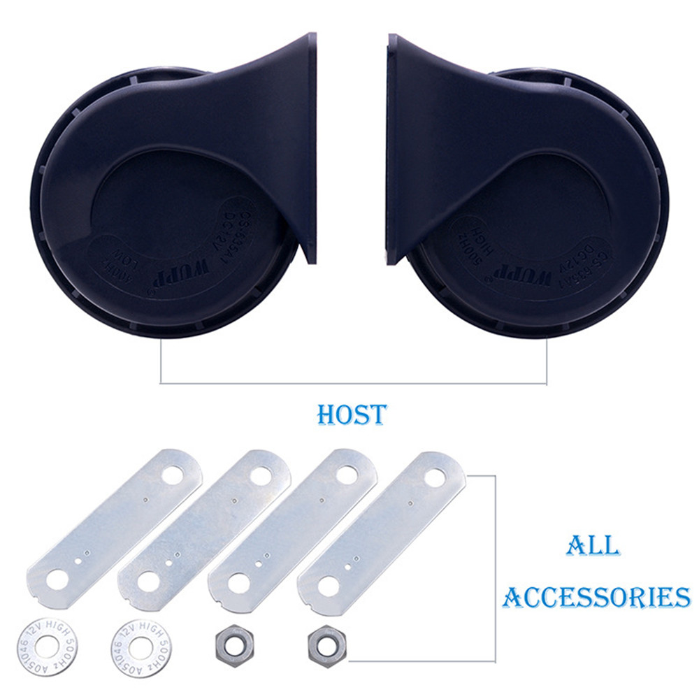 Pair-12V-36W-118dB-Loud-Waterproof-Car-Snail-Motorcycle-Horns-Speaker-Amplifier-1294290