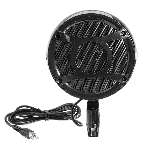 Pair-Motorcycle-Bike-Waterproof-Speaker-Amplifier-Music-Horn-35-inch-Black-1155938