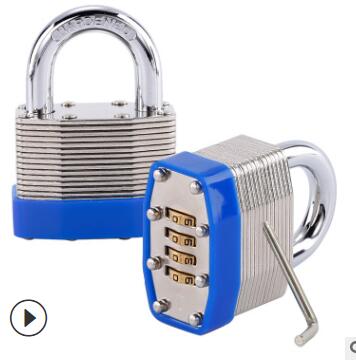 Password-Padlock-4-Digit-Laminated-Steel-Body-Motorcycle-Bike-Chain-Security-Lock-Waterproof-Outdoor-1532799