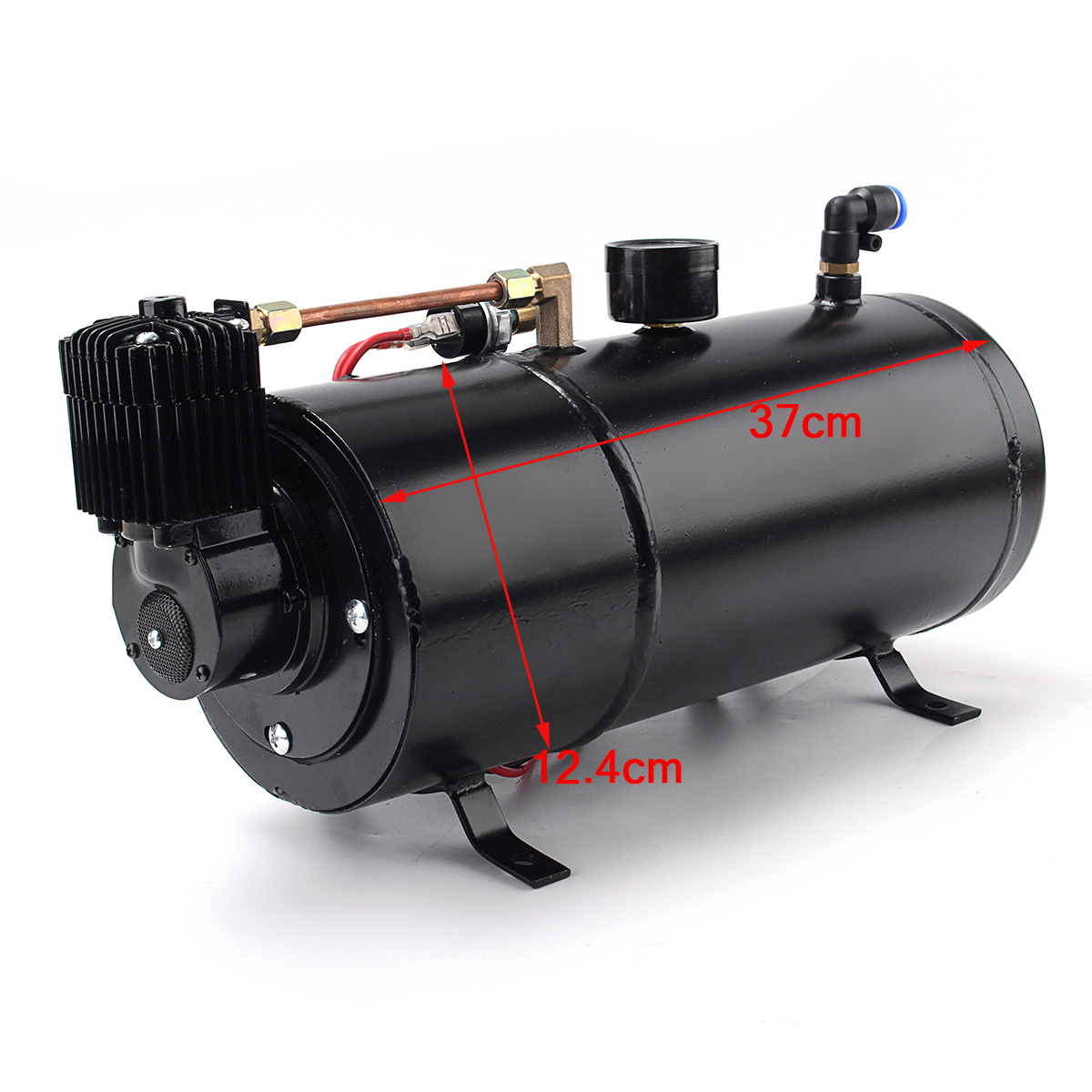 Truck-Train-4-Trumpet-Chrome-Air-Horn-Kit-W-150-PSI-12V-3-Liter-Air-Compressor-1368840