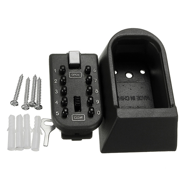Wall-Mount-Key-Box-Combination-Lock-Safe-Weather-Resistant-946781