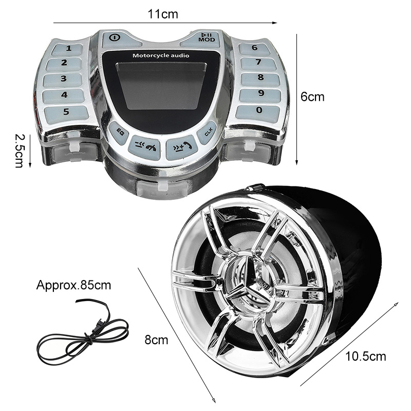 Waterproof-Motorcycle-LED-bluetooth-Handlebar-Audio-Alarm-System-LCD-Clock-Display-FM-Radio-USB-Ster-1610319