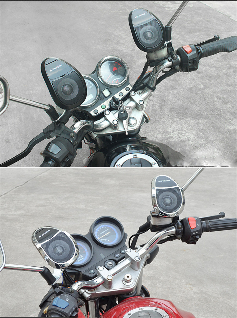 Waterproof-Motorcycle-Scooter-MP3-Player-bluetooth-Speakers-Audio-FM-Radio-For-10MM-Mirrors-1366329