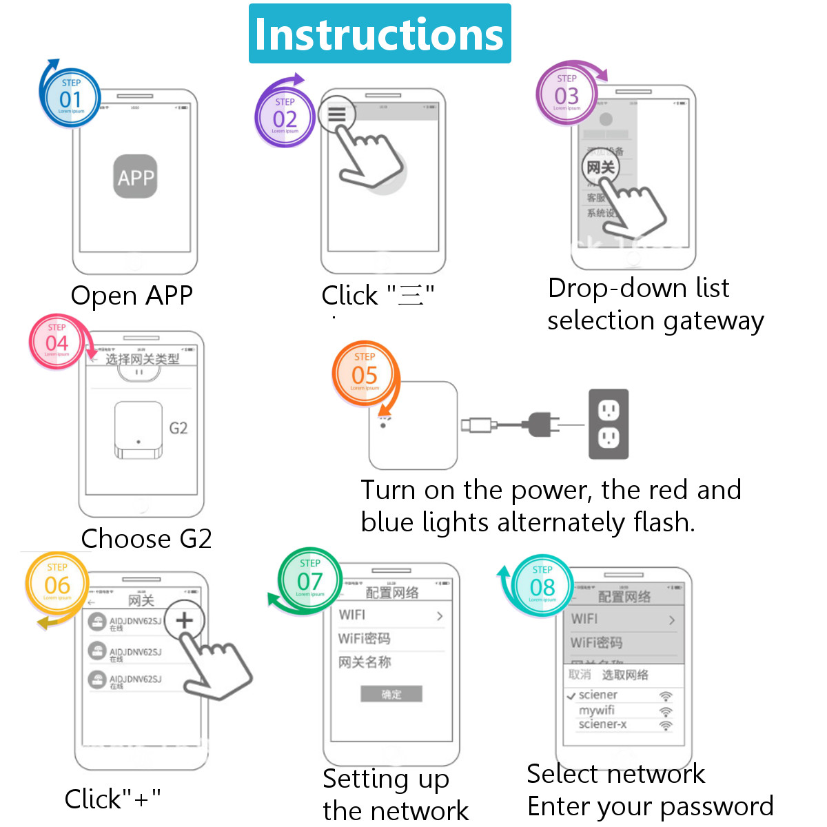 Wi-Fi-Adapter-White-Smart-Electronic-Lock--Unlock-Door-Anywhere-Remote-Control-1533714