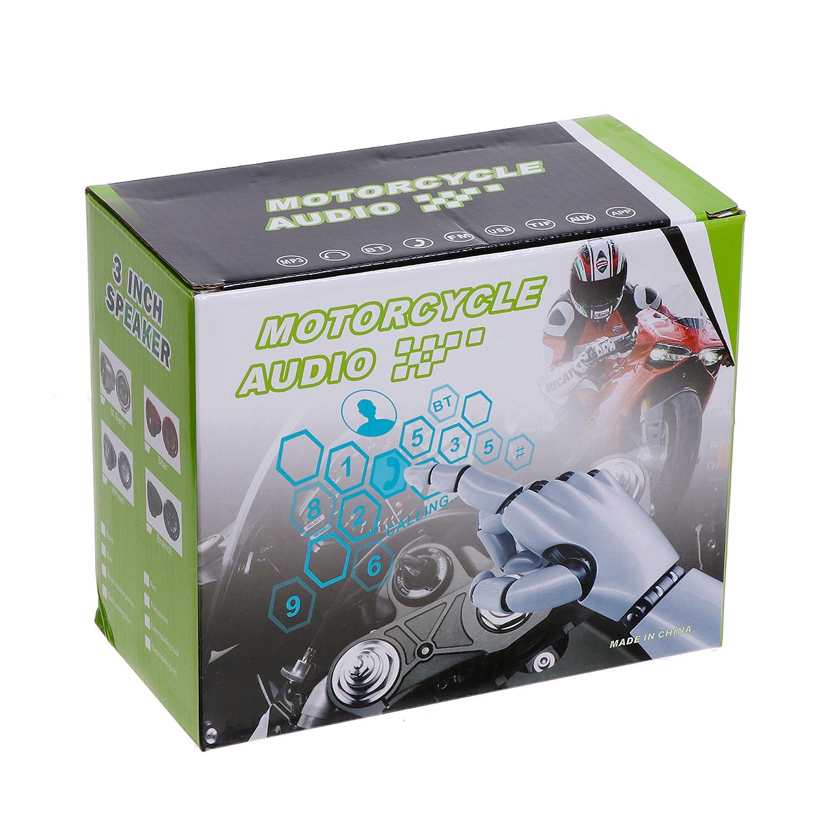 Pair-Motorcycle-Handlebar-System-bluetooth-USB-SD-FM-Radio-MP3-Speakers-1734972