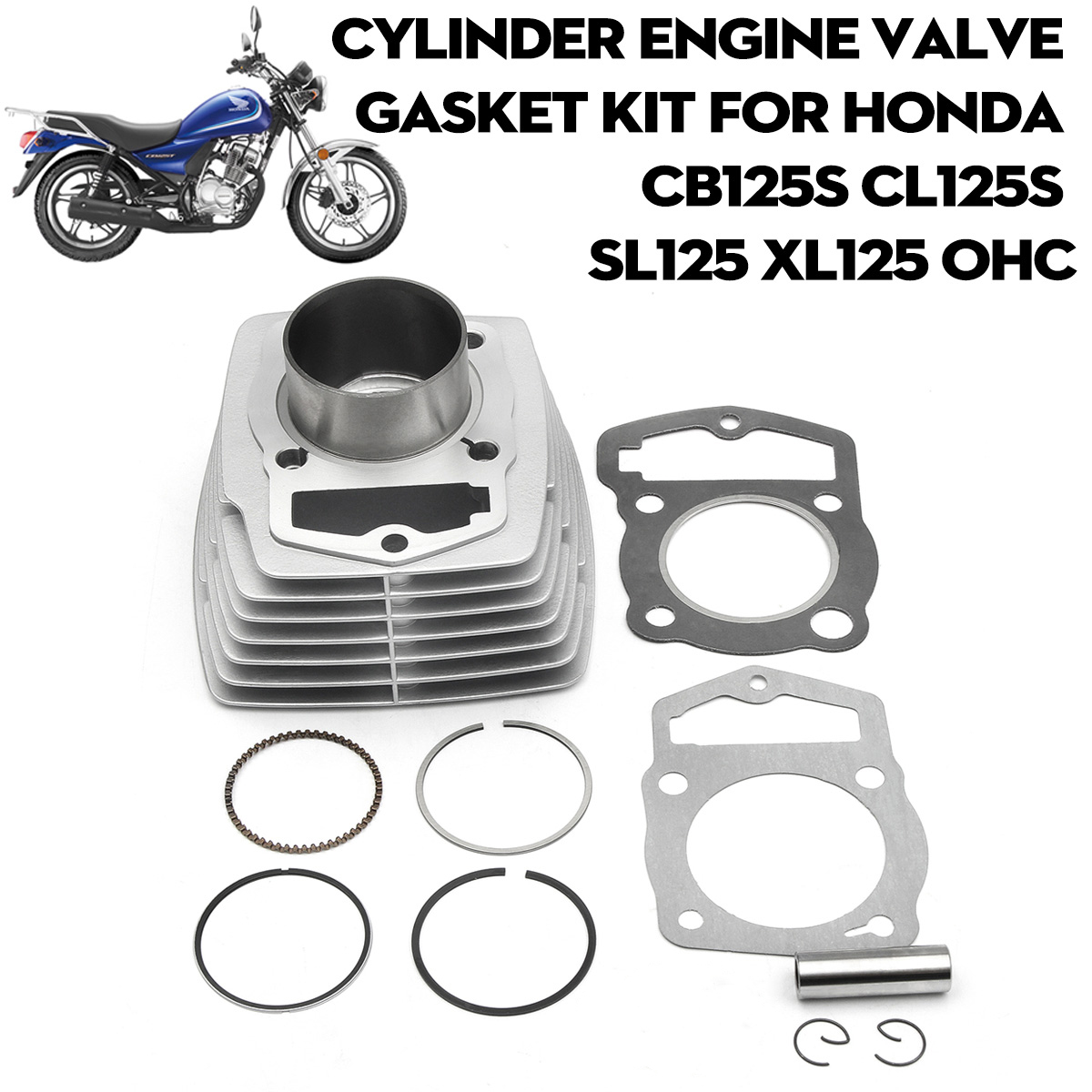 125cc-Cylinder-Engine-Valve-Gasket-Kit-For-Honda-CB125S-CL125S-SL125-XL125-OHC-1114445