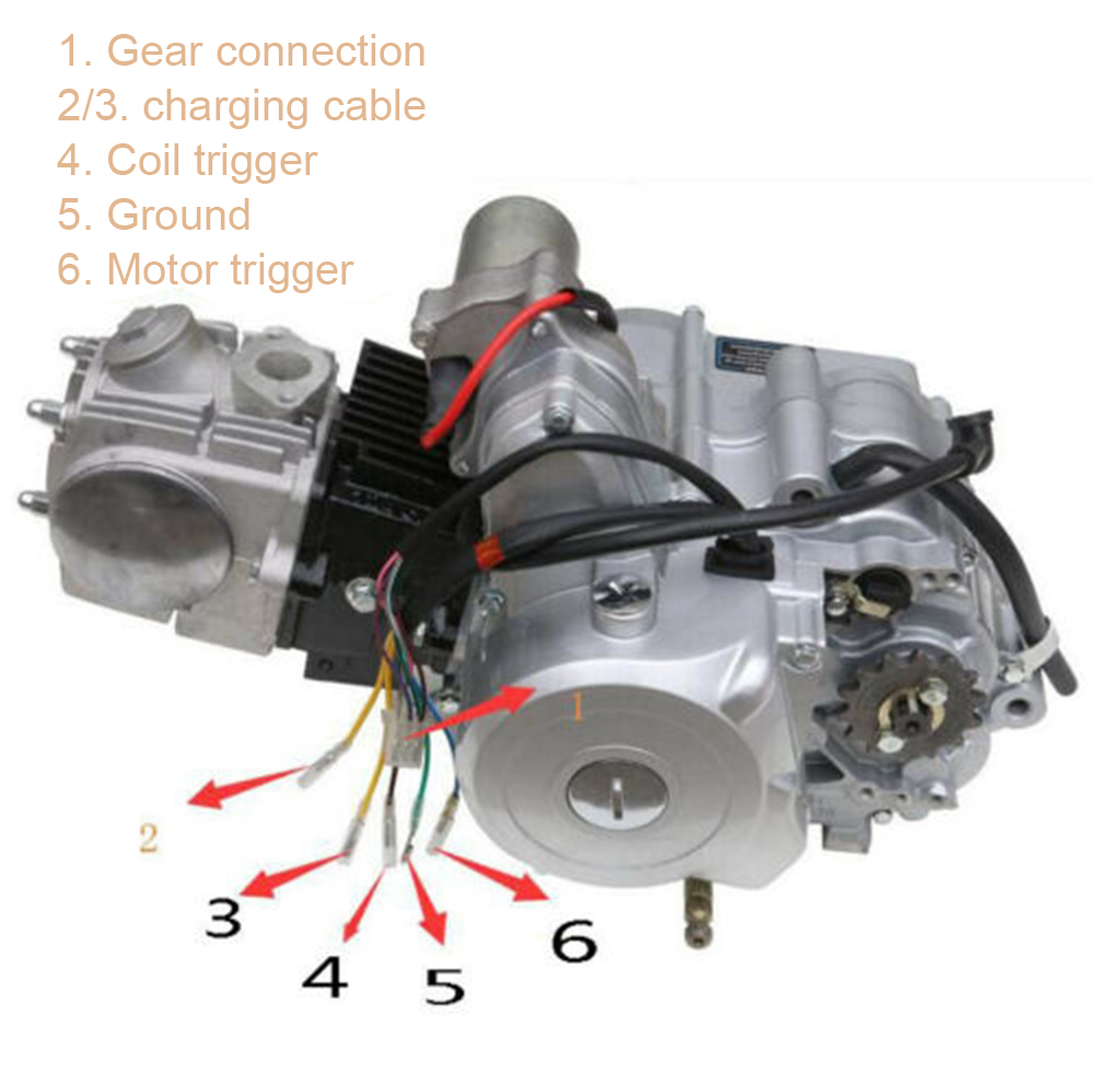 125cc-Engine-Motor-Kit-Semi-Auto-3-Speed--Reverse-ATV-Quad-Go-Kart-4-Wheeler-1827995