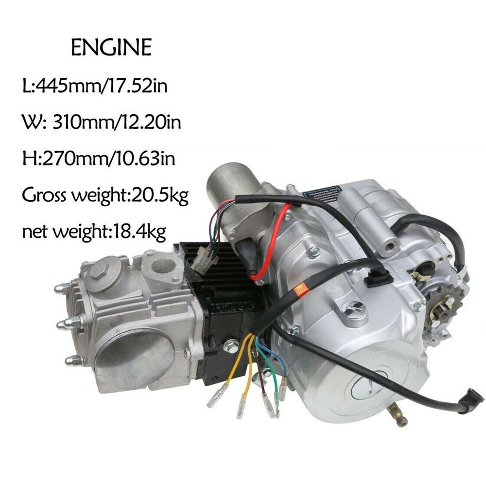 125cc-Engine-Motor-Kit-Semi-Auto-3-Speed--Reverse-ATV-Quad-Go-Kart-4-Wheeler-1827995