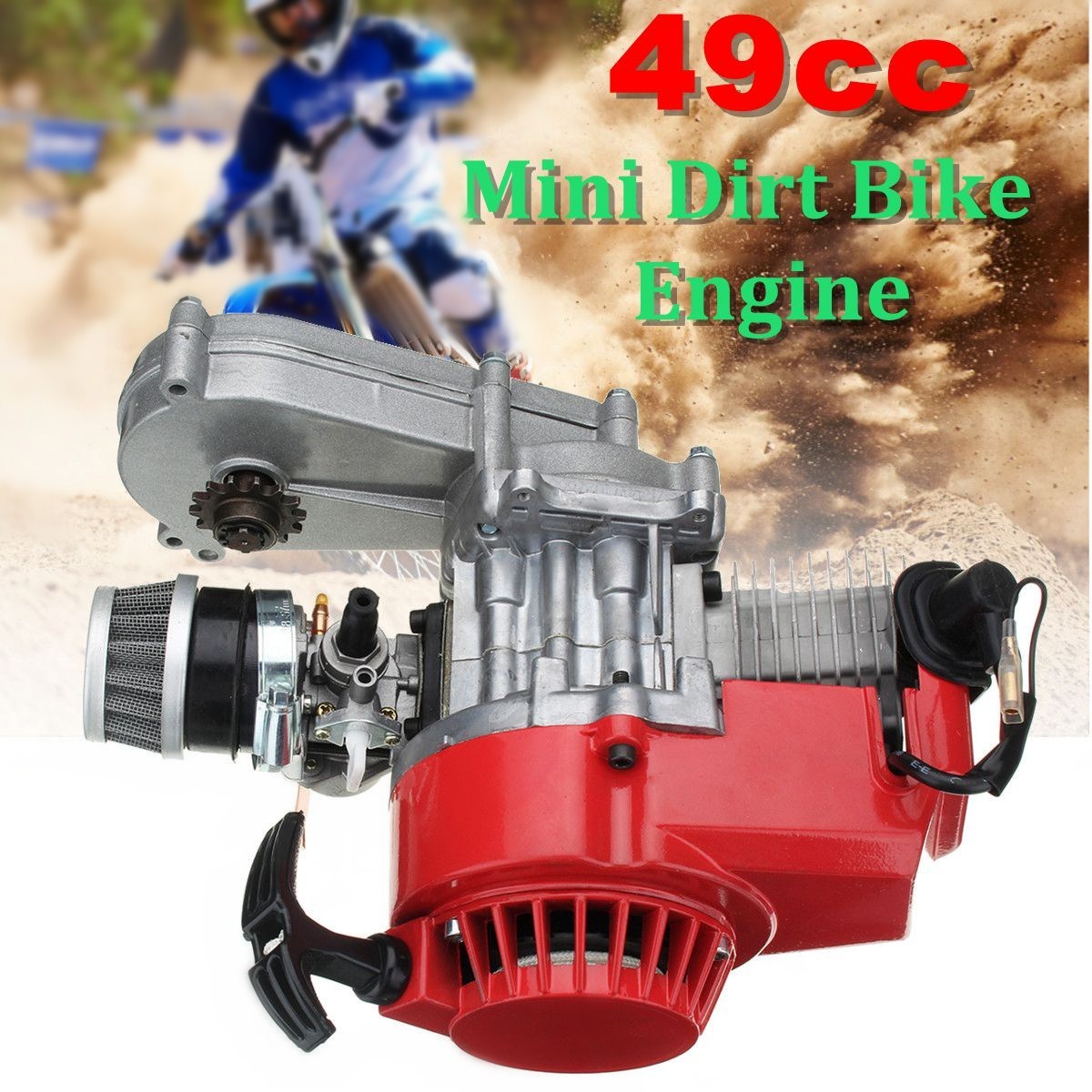 49cc-Engine-2-Stroke-Pull-Start-with-Transmission-For-Mini-Moto-Dirt-Bike-Red-1266066