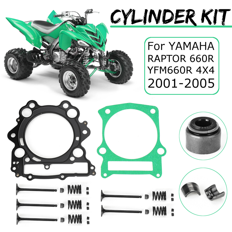 Air-Cylinder-Gasket-Intake-Exhaust-Valve-Spring-Kit-For-Yamaha-Raotor-660R-YFM660R-4X4-2001-2005-1400208