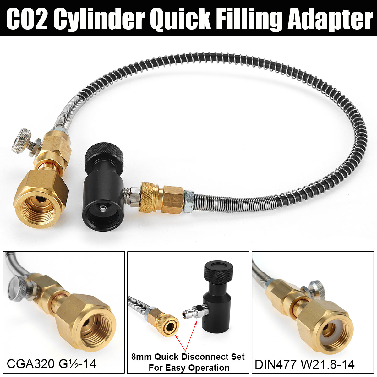 CO2-Cylinder-Refill-Adapter-With-Connection-W218-14CGA320-For-Soda-Club-Stream-1707627