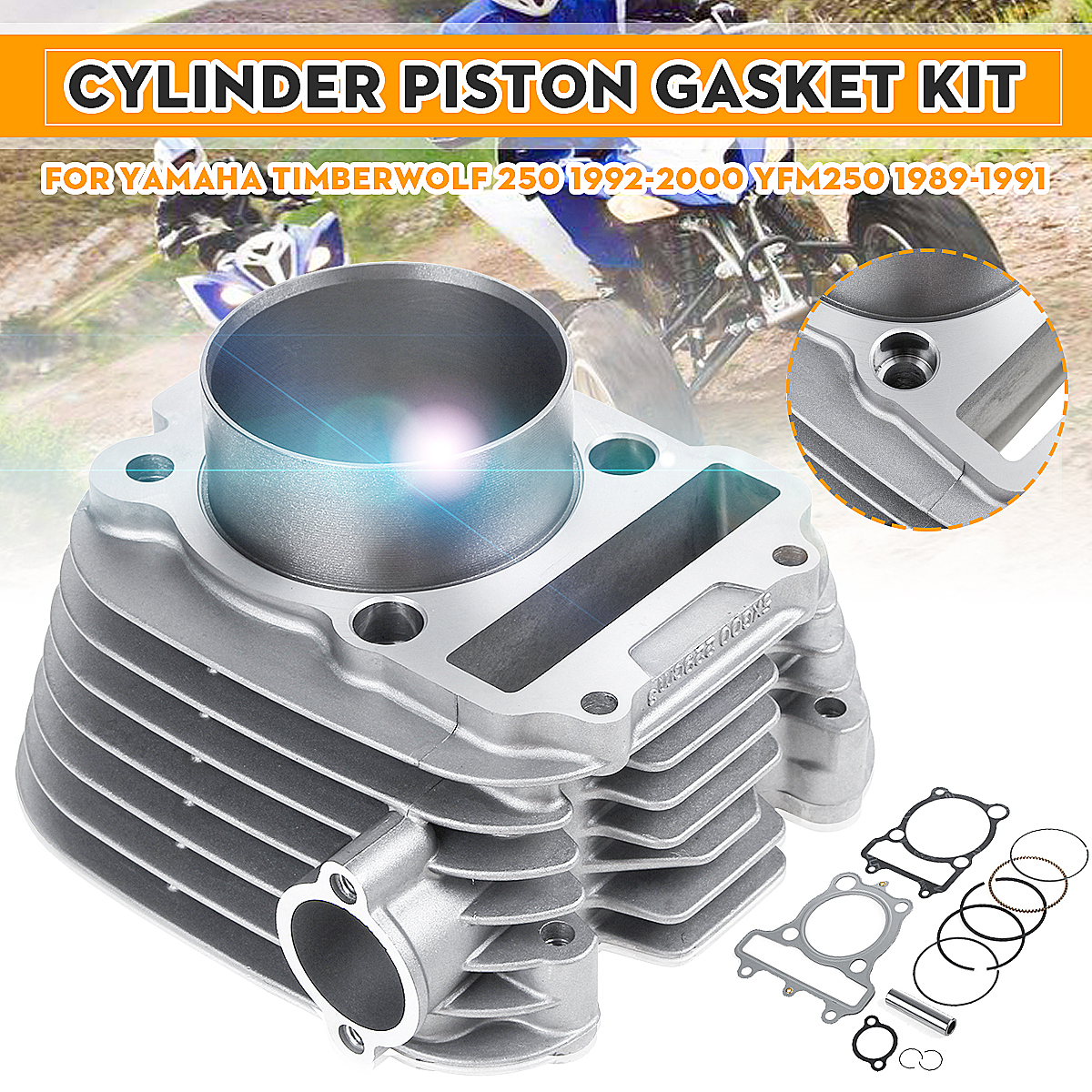 Cylinder-Piston-Gasket-Kit-For-Yamaha-YFM250-1989-1991-Timberwolf-250-1992-2000-1686926