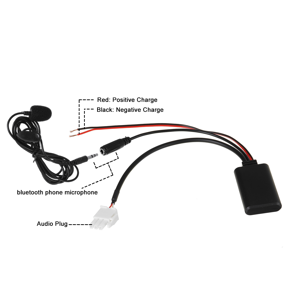 3-Pin-AUX-Audio-Cable-Adaptor-bluetooth-For-Honda-Goldwing-GL1800-5-12V-BT-5908-1702460