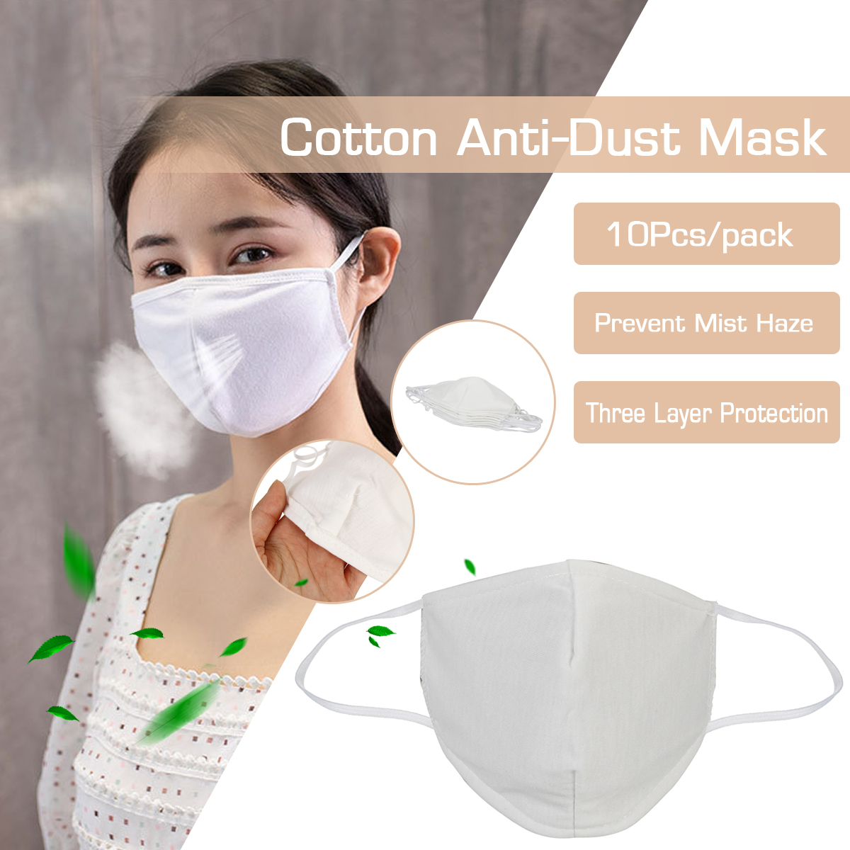 10Pcs-Reusable-Splash-Proof-Three-Layers-Cotton-Anti-Dust-Mask-PM25-1826705