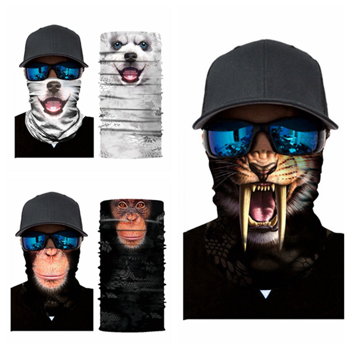 25x51cm-Outdoor-3D-Animal-Face-Neck-Warmer-Mask-Biker-Dust-Sunscreen-Headband-Cap-1726553