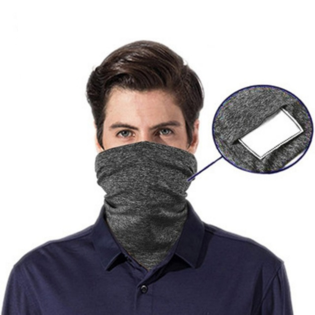 Adult-Dark-Gray-Head-Face-Neck-Gaiter-Tube-Bandana-Scarf-Cover-Carbon-Filters-For-Motorcycle-Racing--1671764