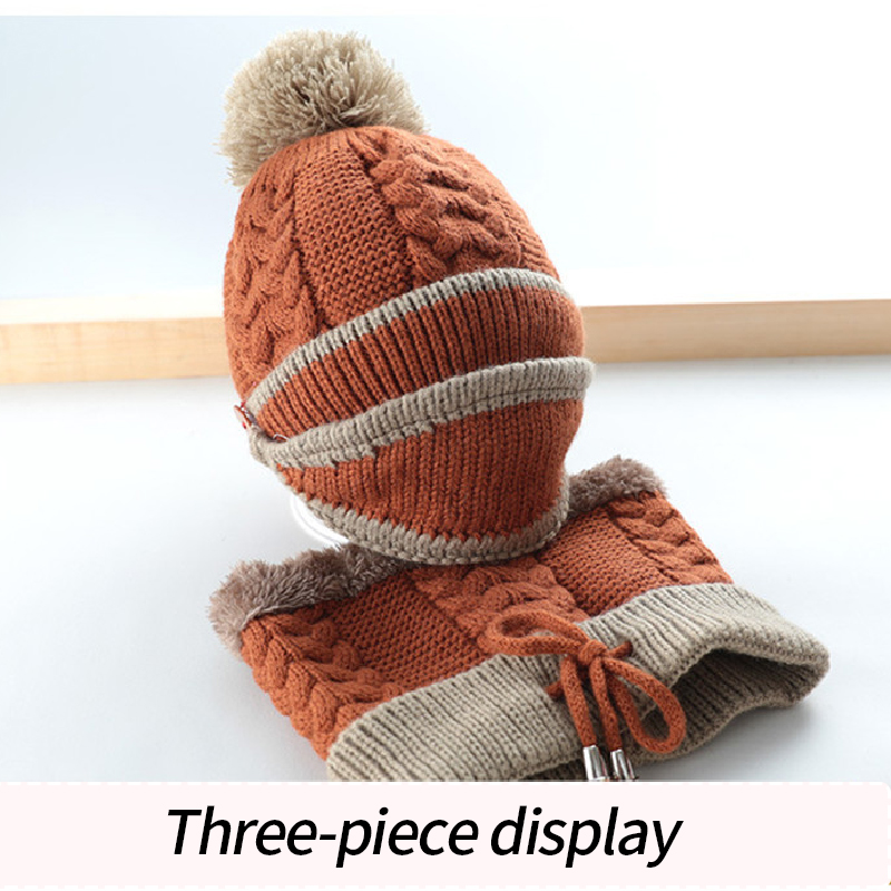 Kids-Childen-Girls-Boys-Knitted-Beanie-Scarf-Mask-Set-Warm-Winter-Fleece-Winter-Ski-Hat-Pompom-1632172