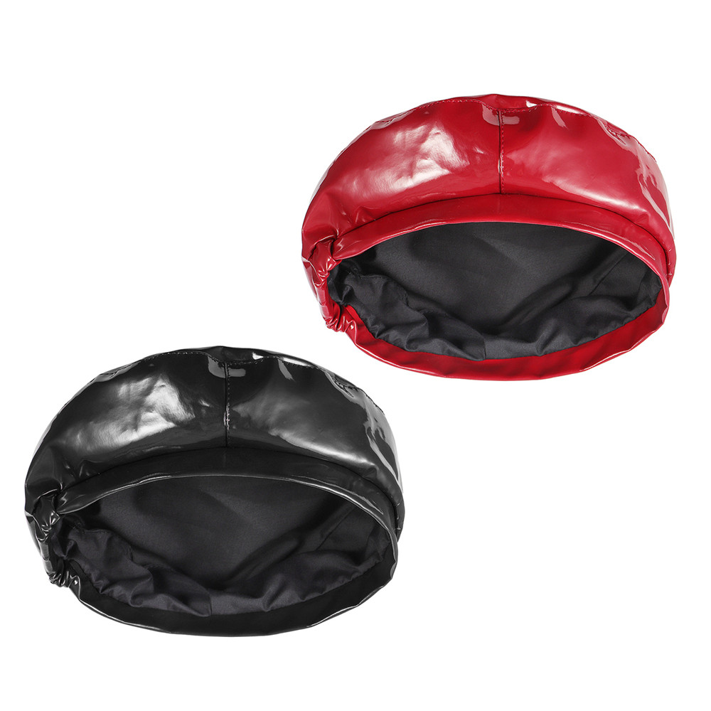 Motorcycle-Cycling-Retro-Vintage-Leather-Beanie-Beret-Military-Cap-French-Flat-Hat-Faddish-1397915