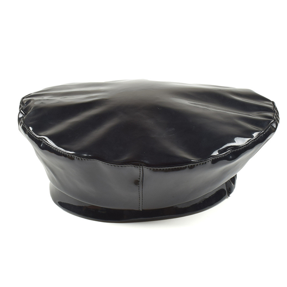 Motorcycle-Cycling-Retro-Vintage-Leather-Beanie-Beret-Military-Cap-French-Flat-Hat-Faddish-1397915