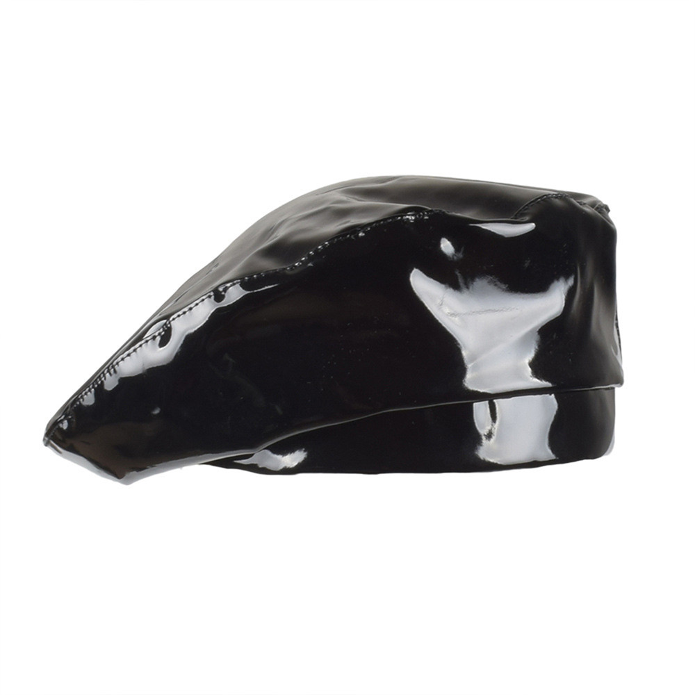 Motorcycle-Cycling-Retro-Vintage-Leather-Beanie-Beret-Military-Cap-French-Flat-Hat-Faddish-1397915