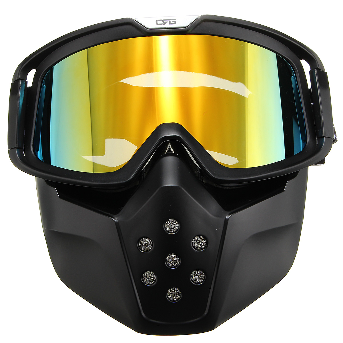 Motorcycle-Helmet-Yellow-Lens-Detachable-Goggles-Modular-Face-Mask-Shield-1113647