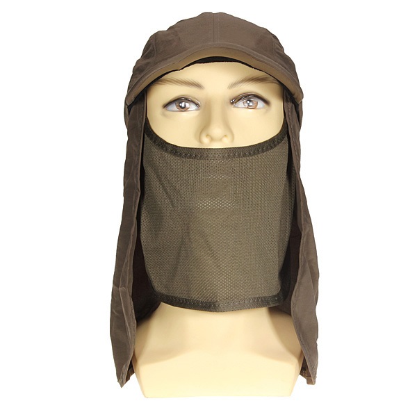 Motorcycle-Hiking-Mesh-Snap-Face-Neck-Cover-Flap-Hat-Cap-934560