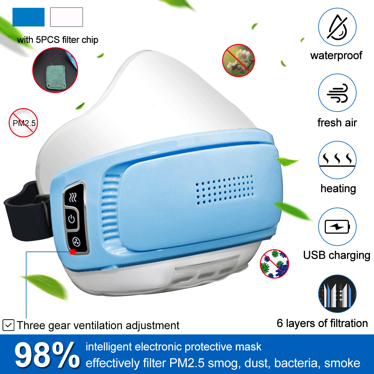 PM25-Activated-Carbon-Electronic-Face-Mask-Protective-Anti-smog-Outdoor-Intelligent-With-5pcs-Filter-1765444