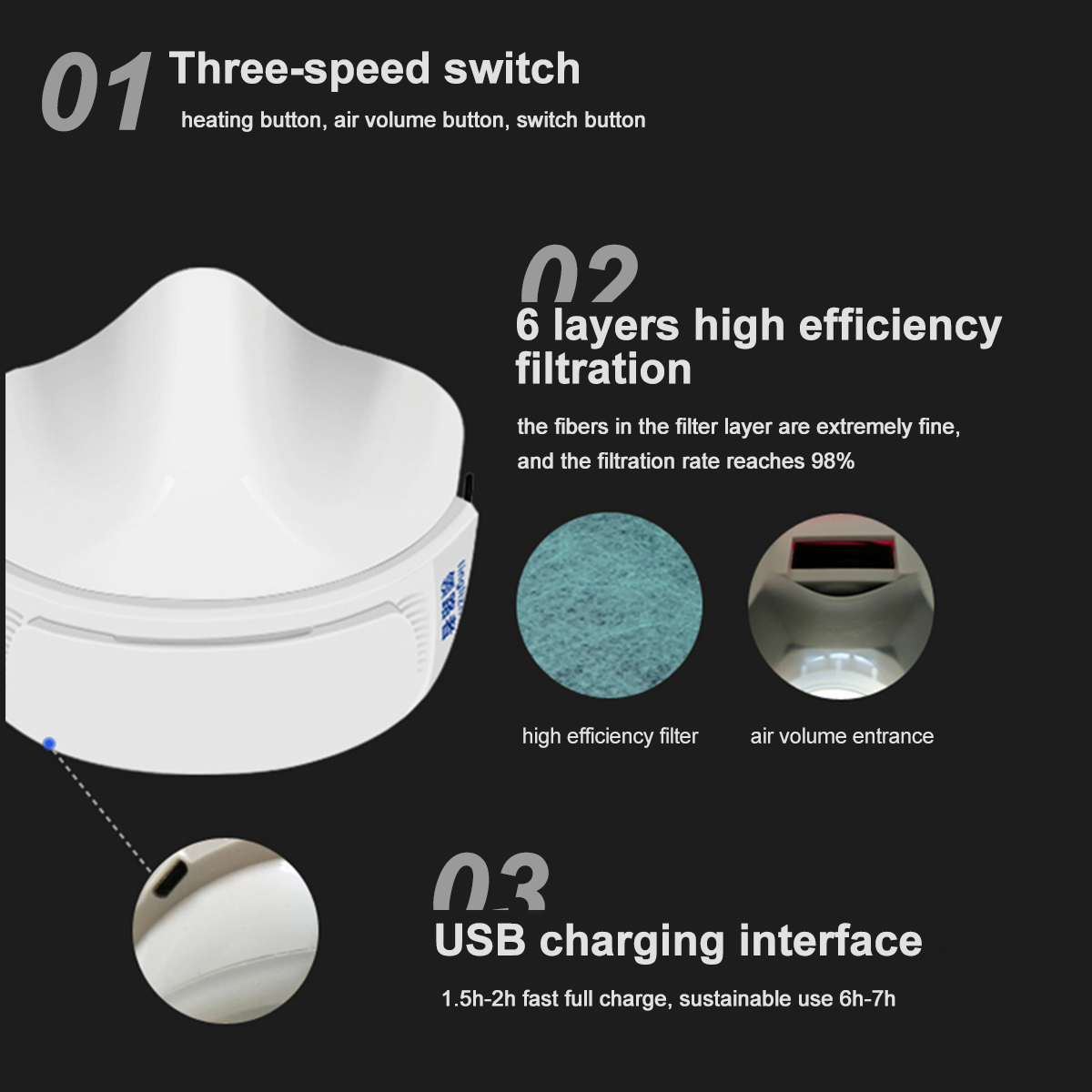 PM25-Activated-Carbon-Electronic-Face-Mask-Protective-Anti-smog-Outdoor-Intelligent-With-5pcs-Filter-1765444