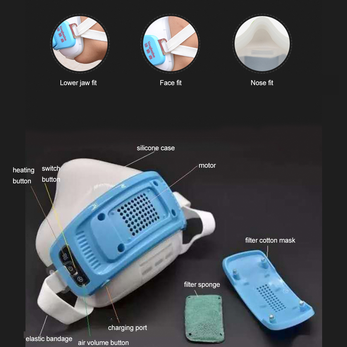 PM25-Activated-Carbon-Electronic-Face-Mask-Protective-Anti-smog-Outdoor-Intelligent-With-5pcs-Filter-1765444