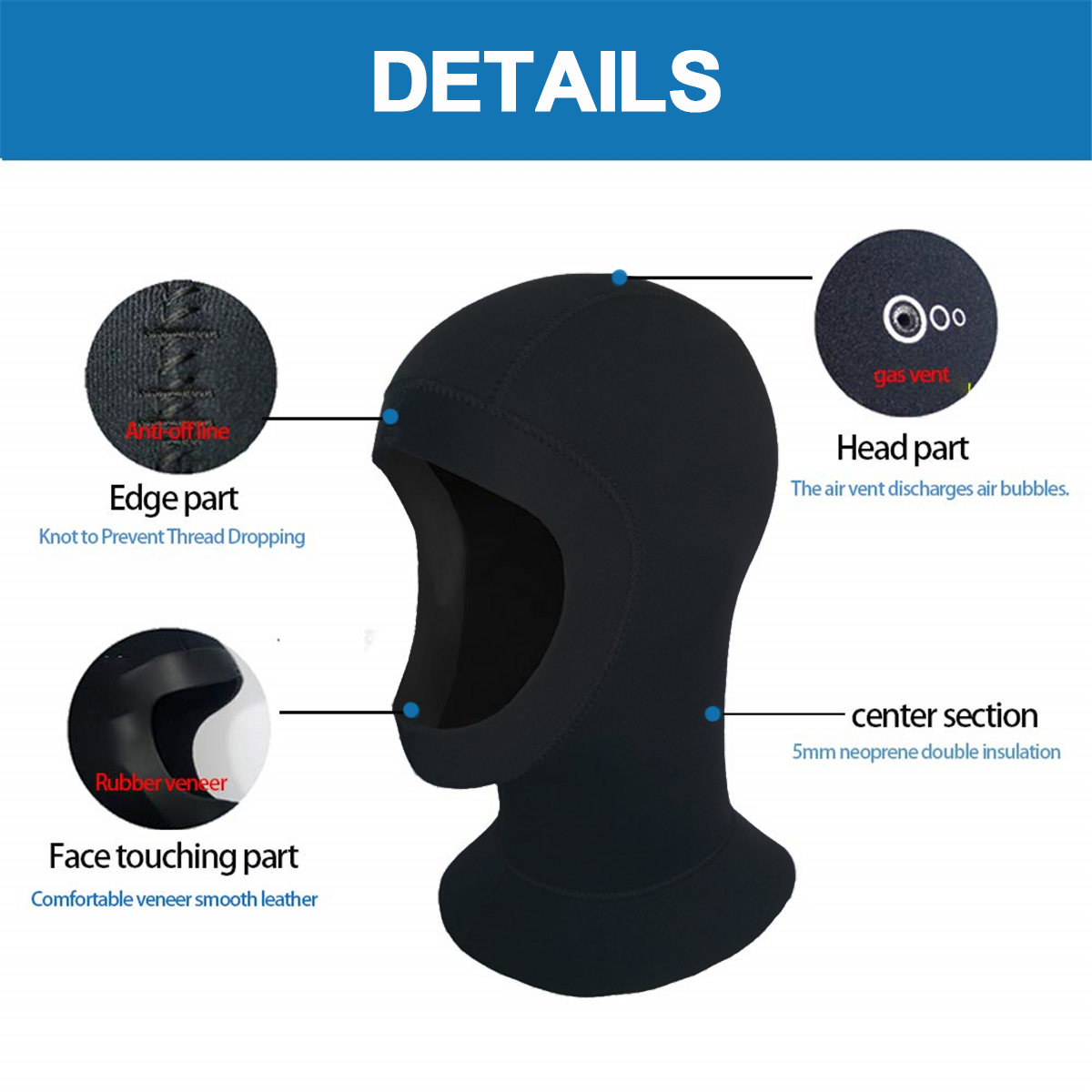 SLINX-3mm-Diving-Warm-Mask-Hood-Set-Neoprene-Scuba-Surfing-Snorkeling-1471131