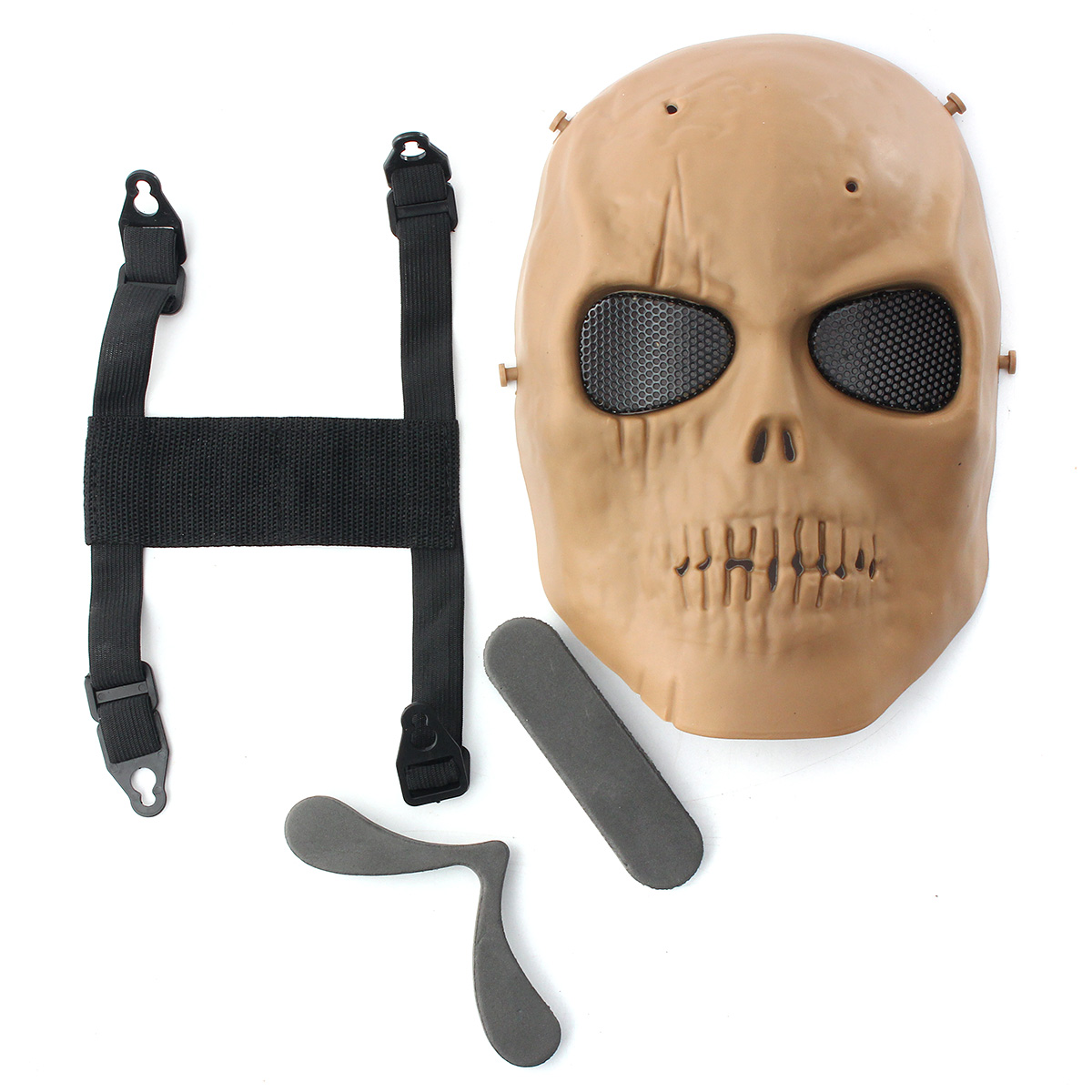 Tactical-Airsoft-Full-Face-Protective-Skull-Mask-Paintball-CS-War-Game-1167707