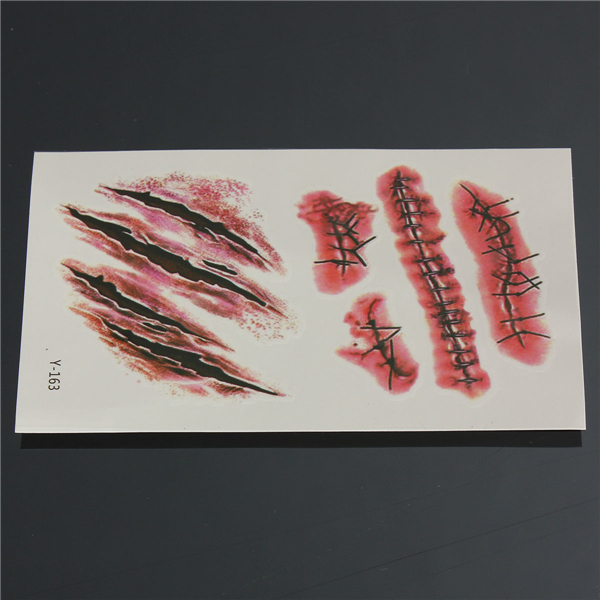 Waterproof-Terror-Wound-Blood-Scar-Temporary-Tattoo-Sticker-Halloween-Party-991390