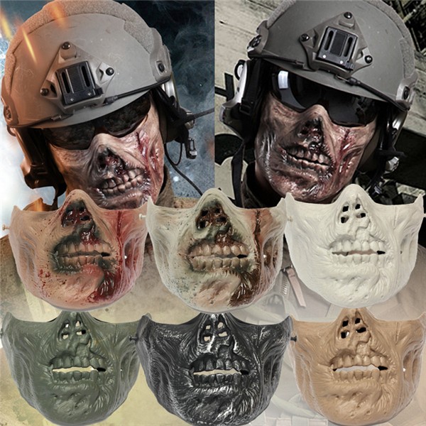 Zombie-Skull-Skeleton-Half-Face-Mask-Military-Hunt-Halloween-Costume-Party-1013895