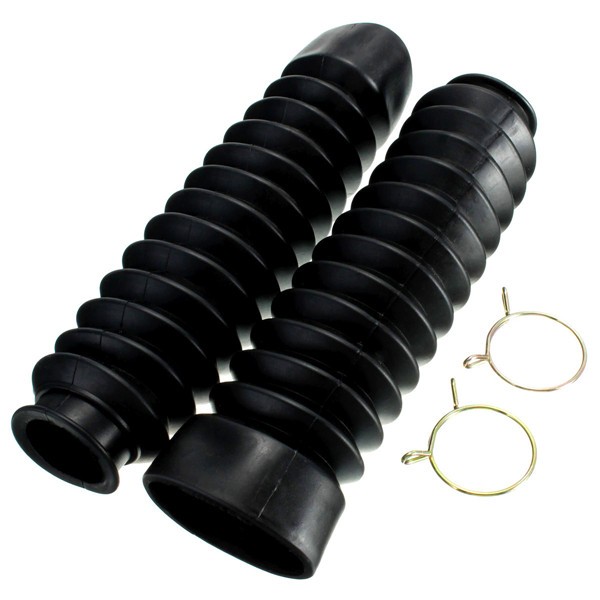 Motorcycle-Front-Fork-Black-Rubber-Boots-Dust-Jacket-Cover-200x50x38mm-1017699