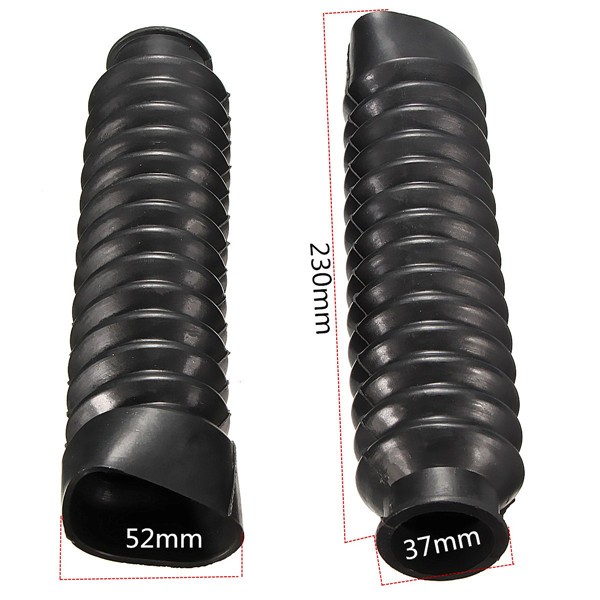 Motorcycle-Rubber-Front-Fork-Cover-Gaiters-Gators-Boots-Universal-1017777
