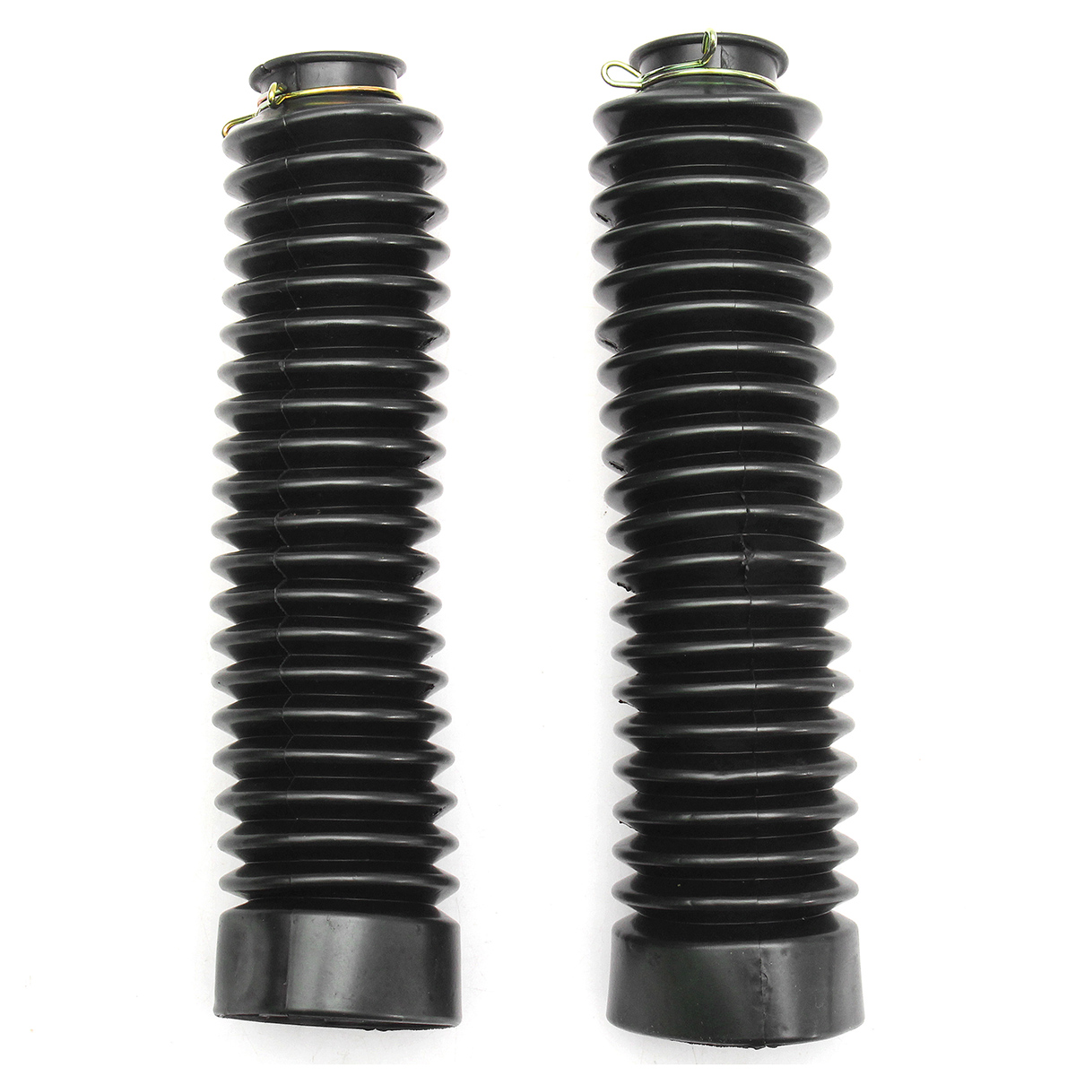 Universal-Motorcycle-Rubber-Fork-Shock-Boots-Gaiters-Dirt-Bike-Dust-Cover-1093974