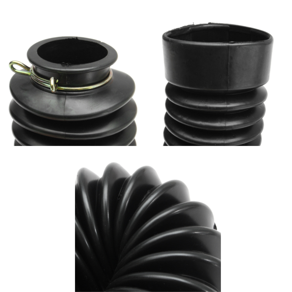 Universal-Motorcycle-Rubber-Fork-Shock-Boots-Gaiters-Dirt-Bike-Dust-Cover-1093974
