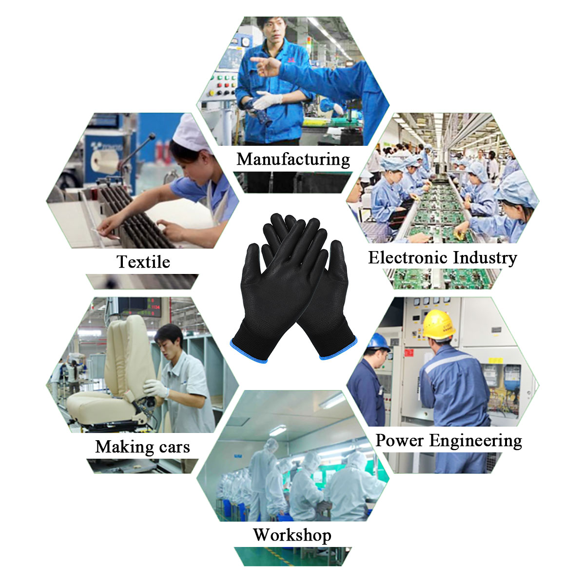 12-Pairs-Nylon-PU-Palm-Coated-Protectors-Works-Gloves-Motorcycle-Anti-Static-Replace-SML-1826293