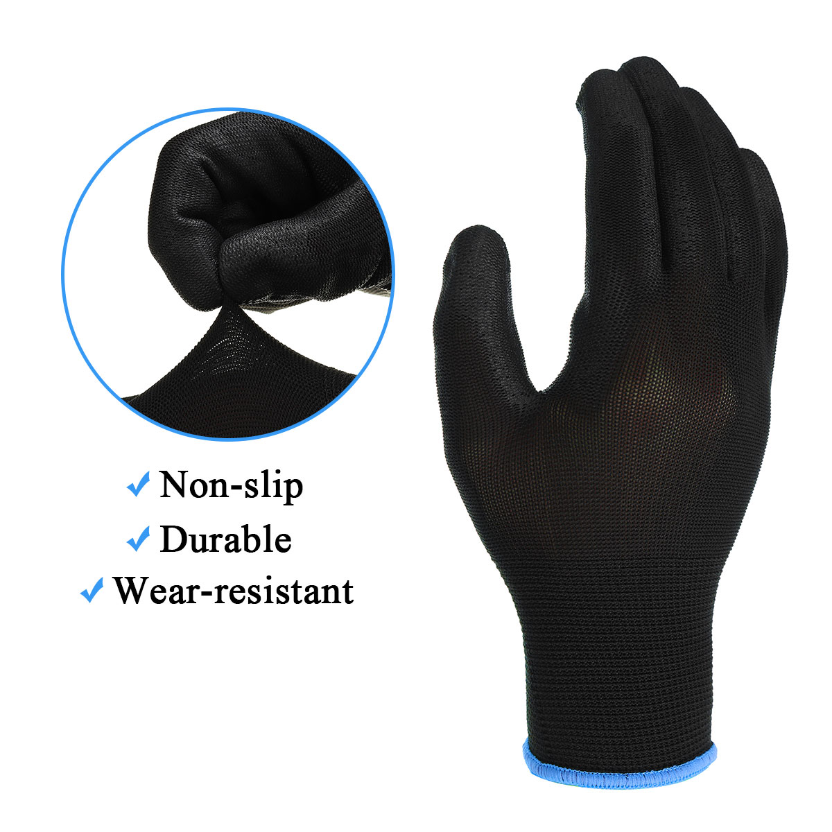 12-Pairs-Nylon-PU-Palm-Coated-Protectors-Works-Gloves-Motorcycle-Anti-Static-Replace-SML-1826293
