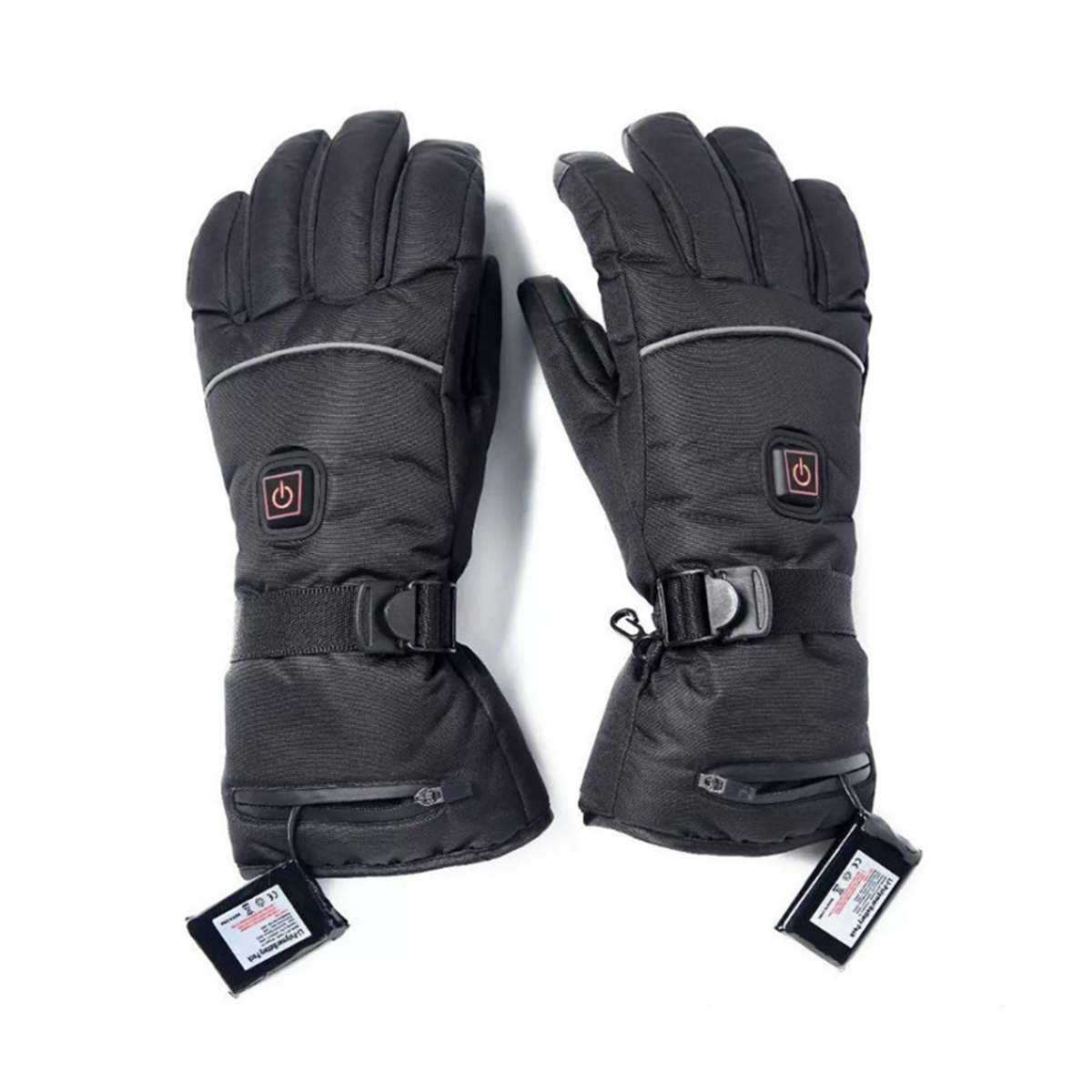 37V-Rechargeable-Temperature-Adjustable-Eletirc-Heated-Gloves-Riding-Skiing-Black-1727876