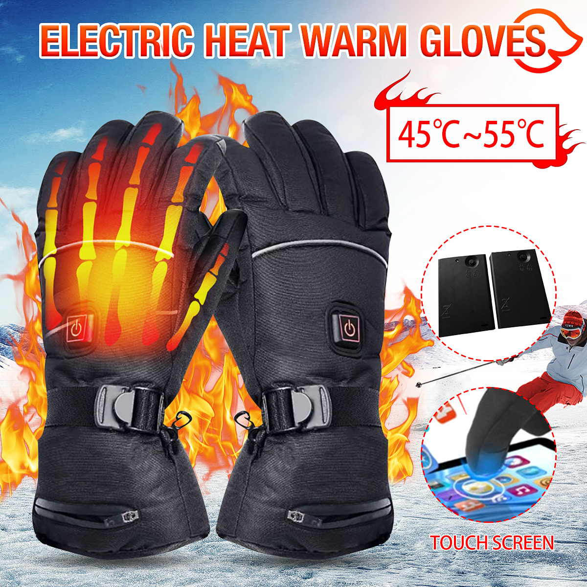 45-55-Electric-Heated-Gloves-Touch-Screen-With-2-Battery-Box-Warmer-Black-Waterproof-1727874