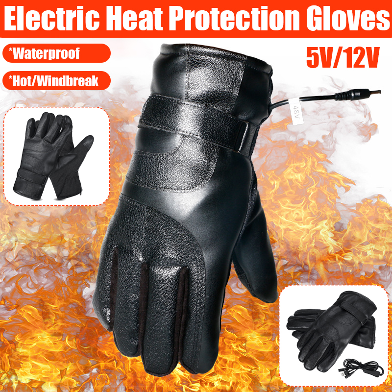 DC-12V--USB-5V-Winter-Electric-Heated-Full-Finger-Gloves-Windproof-Cycling-Warm-Heating-Touch-Screen-1802795