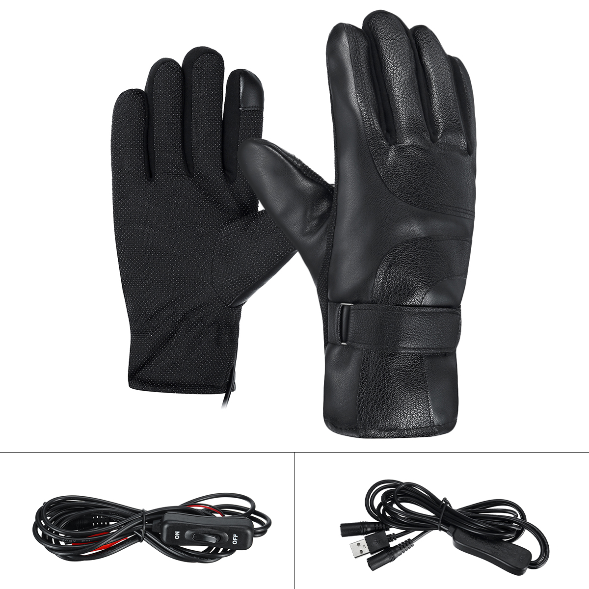 DC-12V--USB-5V-Winter-Electric-Heated-Full-Finger-Gloves-Windproof-Cycling-Warm-Heating-Touch-Screen-1802795