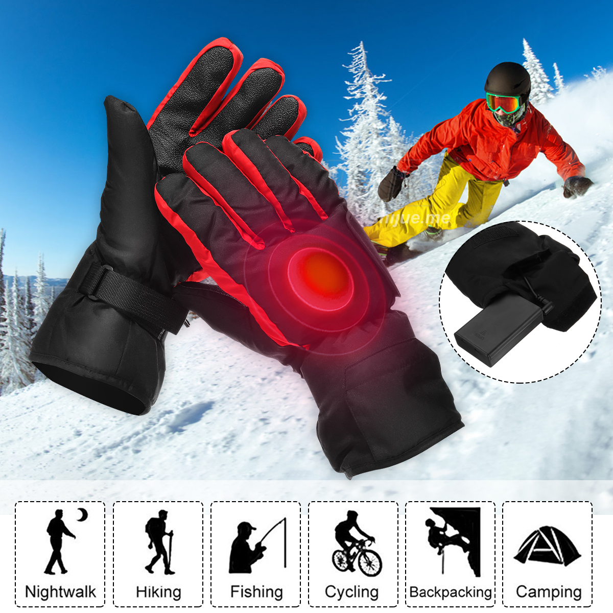 Electric-Heated-Gloves-Hands-Warm-Winter-Warmer-Waterproof-Black-Red-Motorcycle-1371887