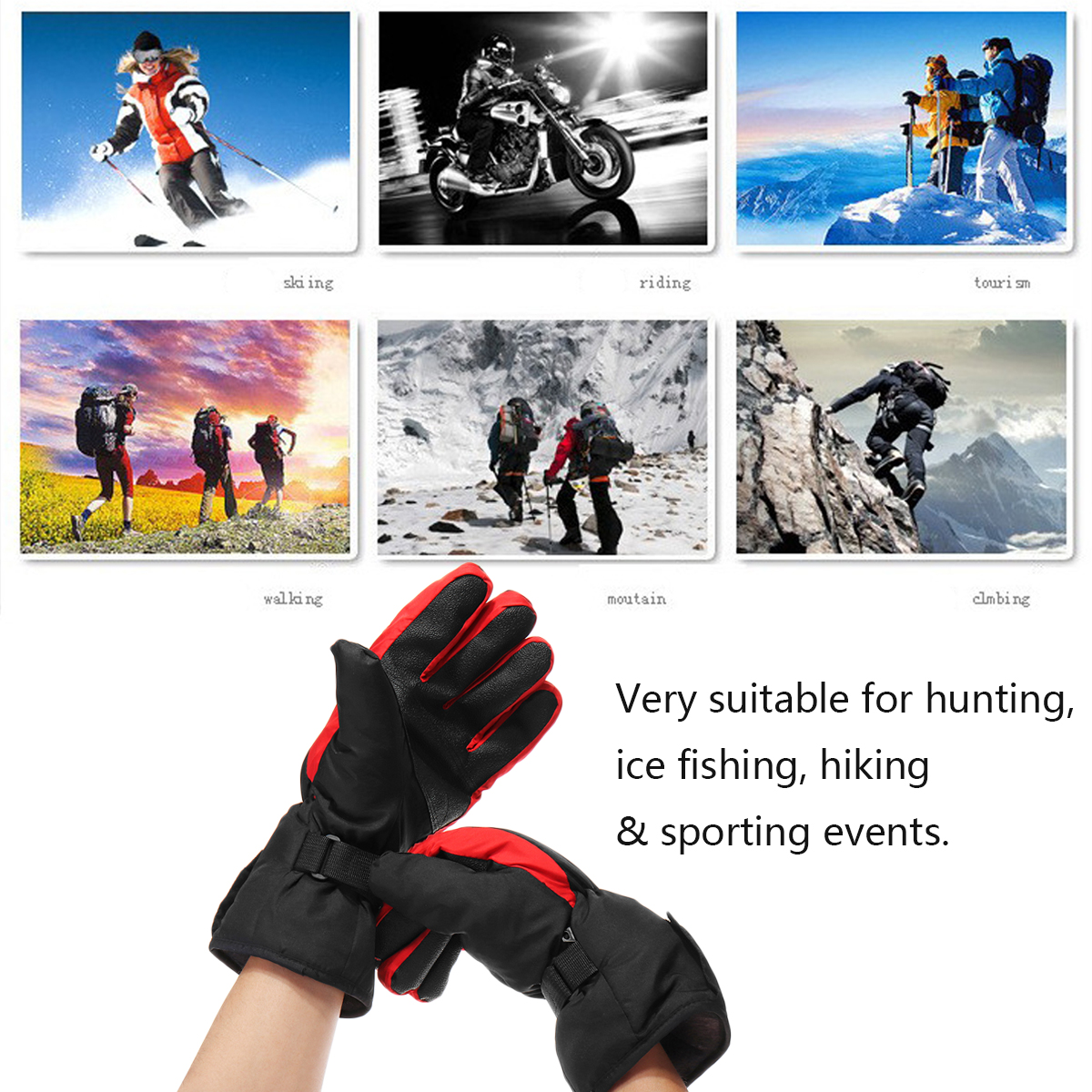 Electric-Heated-Gloves-Hands-Warm-Winter-Warmer-Waterproof-Black-Red-Motorcycle-1371887