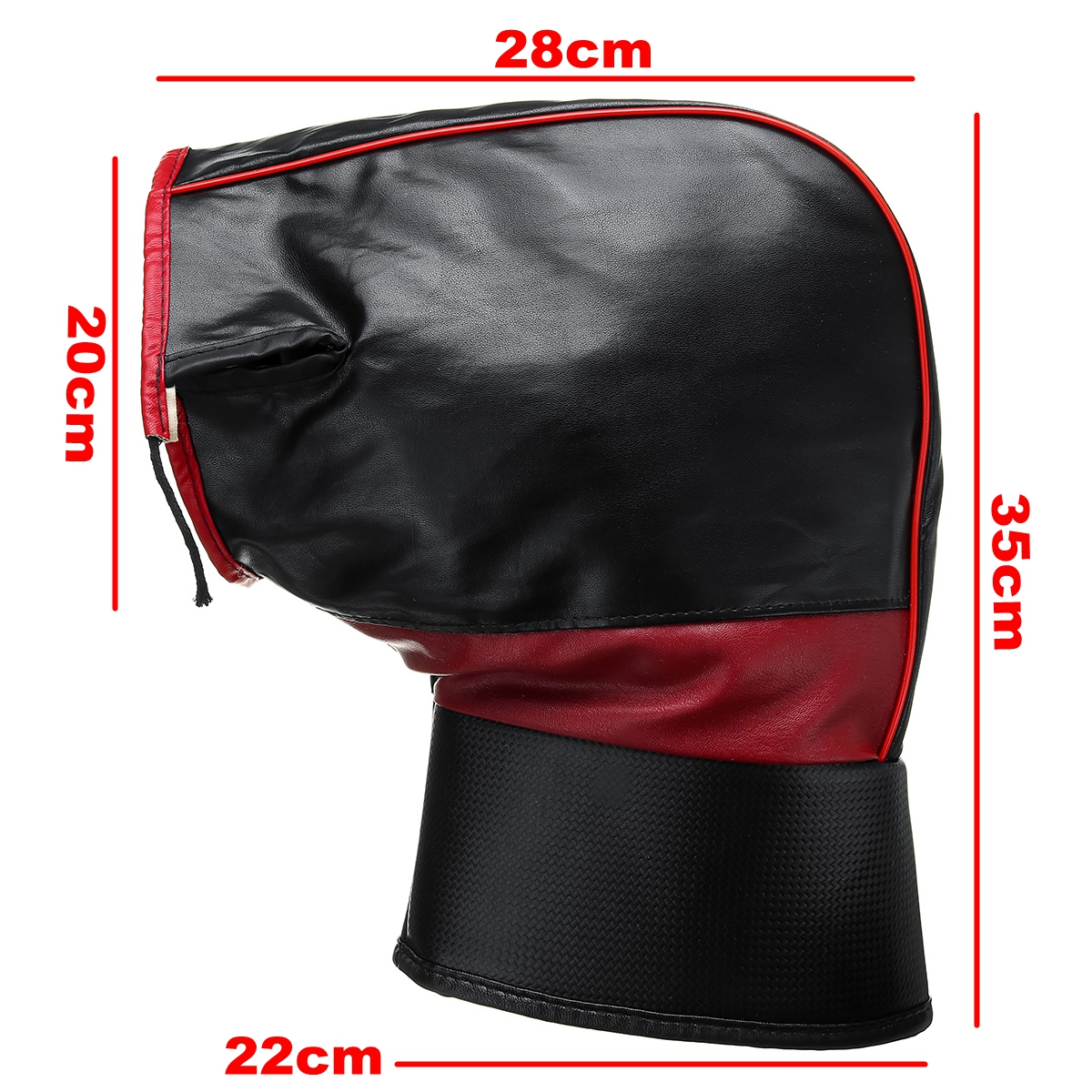 Handlebar-Muffs-Gloves-Waterproof-Winter-Motorcycle-PU-Leather-Thick-Warm-Cover-Black-1606977