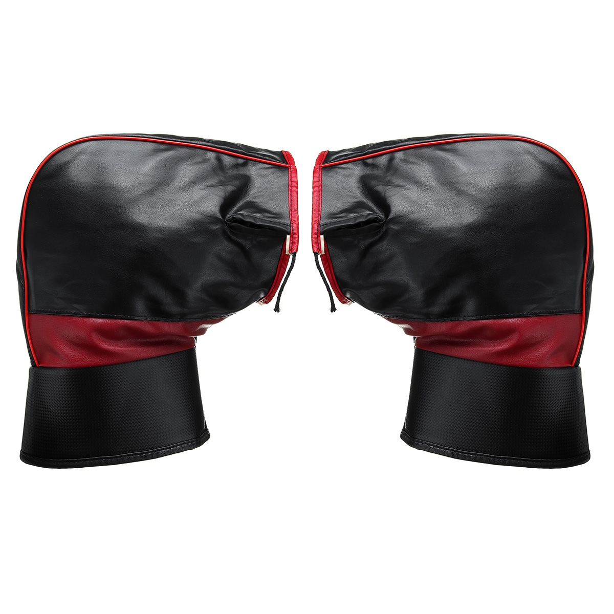 Handlebar-Muffs-Gloves-Waterproof-Winter-Motorcycle-PU-Leather-Thick-Warm-Cover-Black-1606977
