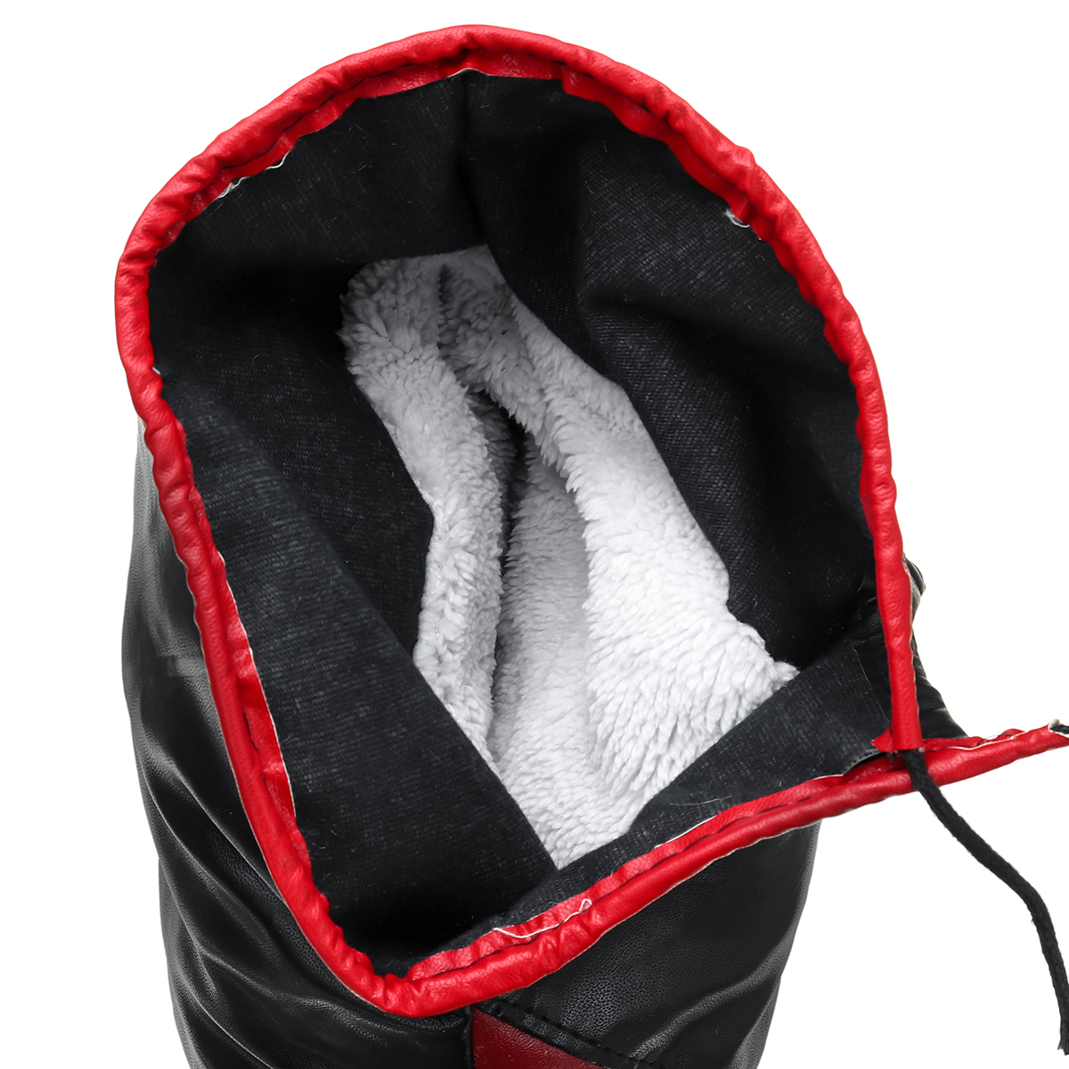 Handlebar-Muffs-Gloves-Waterproof-Winter-Motorcycle-PU-Leather-Thick-Warm-Cover-Black-1606977