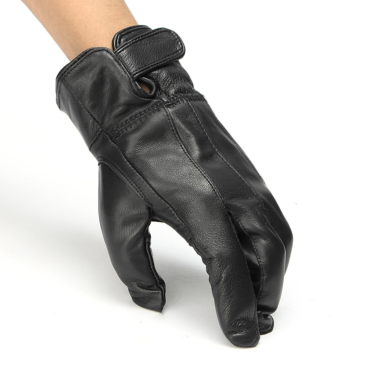 Men-Leather-Full-Finger-Gloves-Winter-Warm-Motorcycle-Driving-Black-Waterproof-1110505