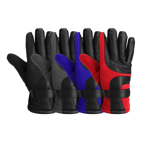 Motorcycle-Leather-Gloves-Touch-Screen-Winter-Warm-Waterproof-Red-Blue-Black-Grey-1216901